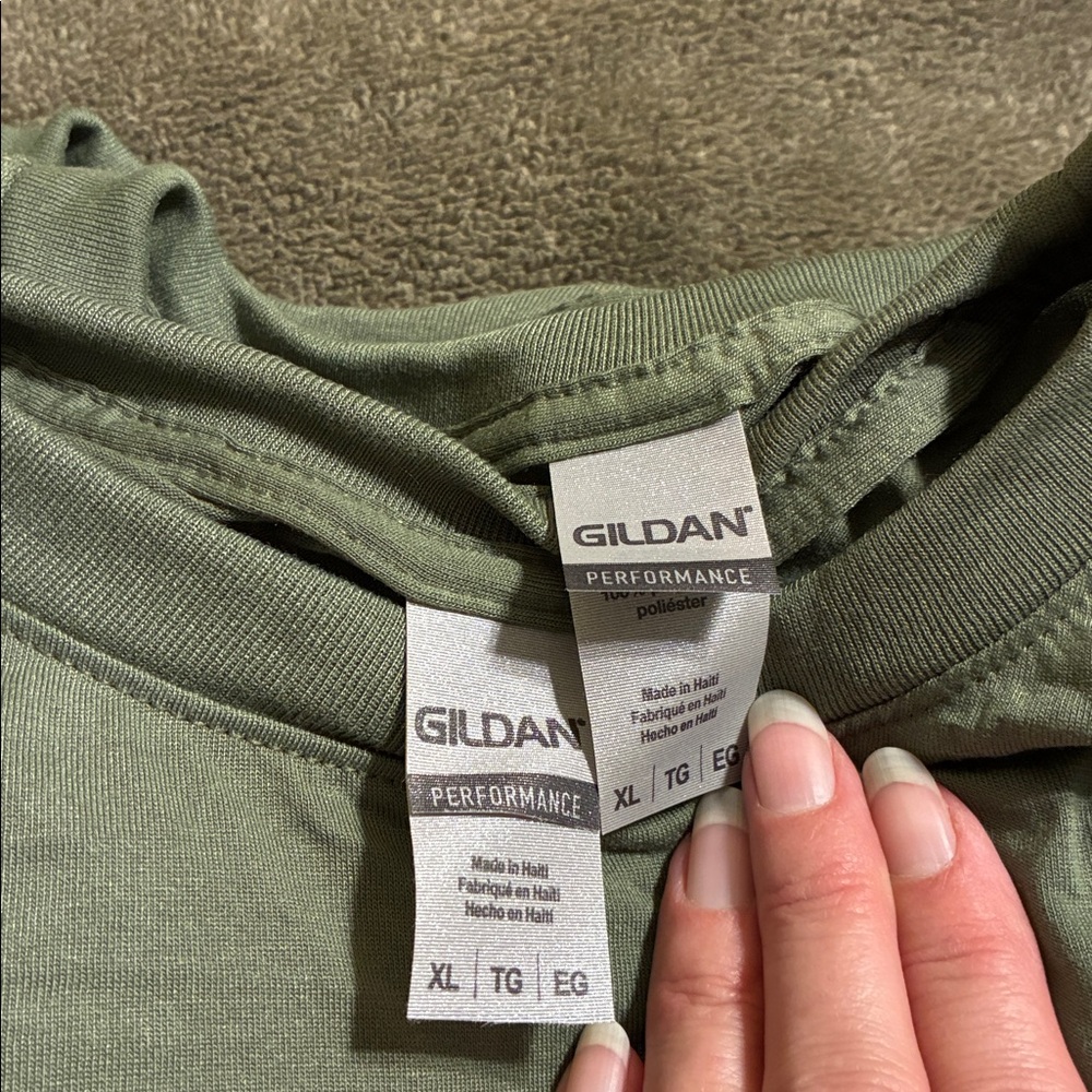 Soffe Men’s Olive Green Military Tees 3-Pack
AND 9 Men’s GILDAN XL Tee’s.  NEW. - Picture 2 of 3